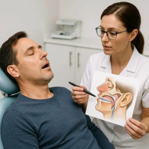 Orthodontie et troubles du sommeil : lien entre mâchoire, apnée et ronflement – Dr Bertrand Godet, orthodontiste à Lyon 1er