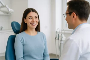 Suivi orthodontique : évolution du sourire 5, 10 et 20 ans après traitement au cabinet du Dr Bertrand Godet à Lyon