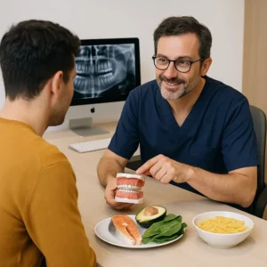 Conseils alimentaires pendant un traitement orthodontique au cabinet du Dr Bertrand Godet à Lyon